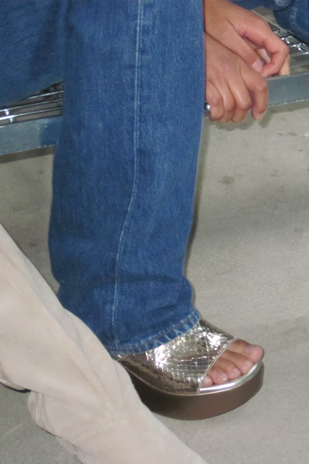 Silver Platform Shoes