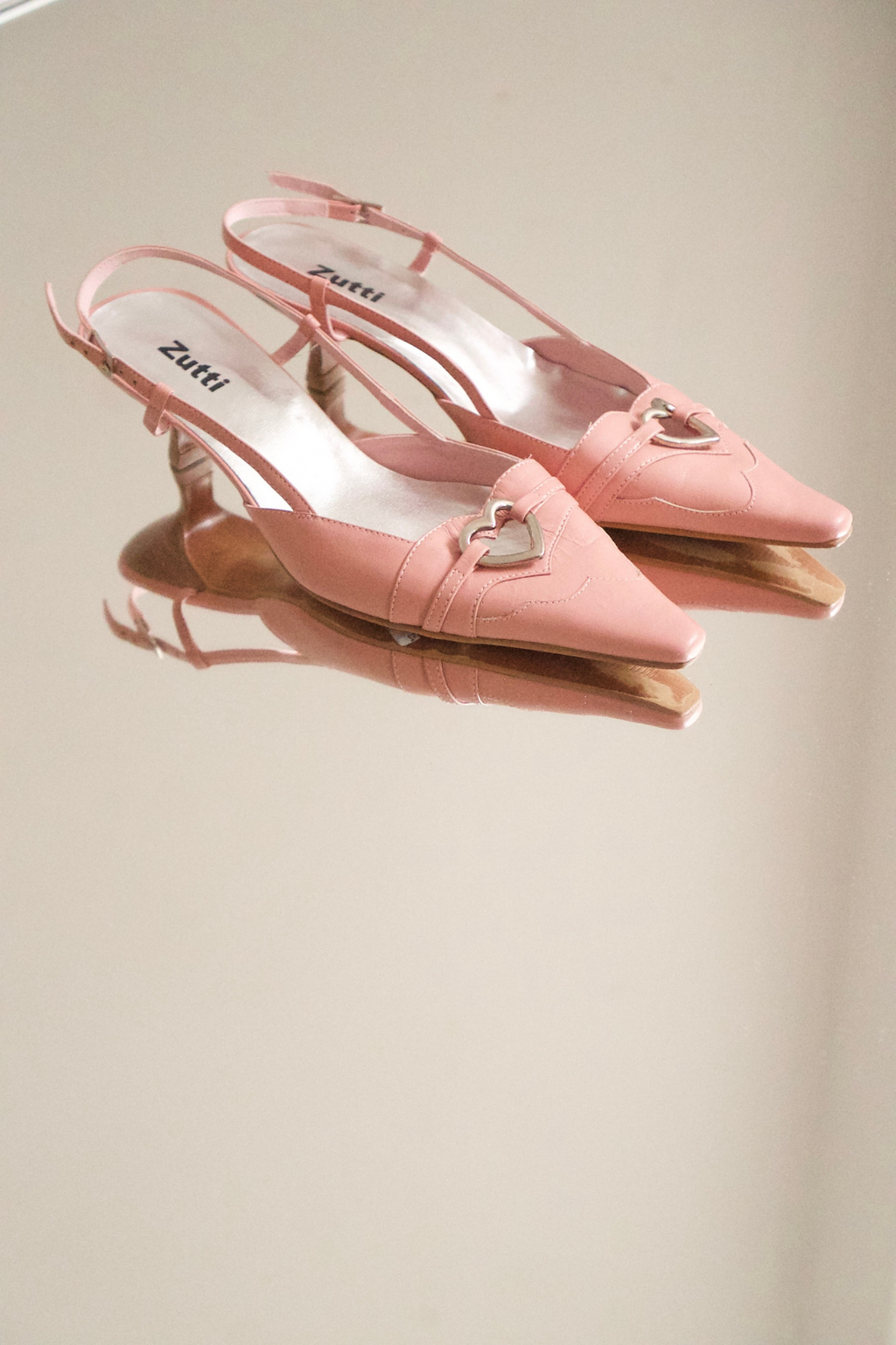 Pink Pointed Heeled Sandal