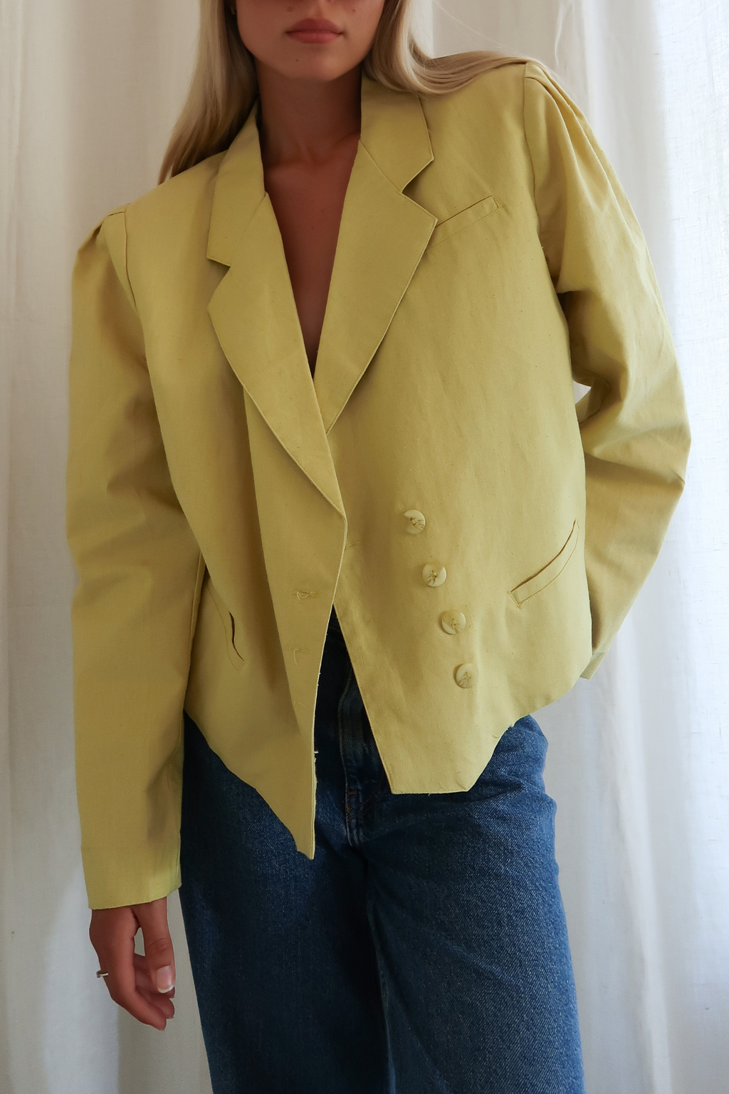 Vintage Yellow Blazer