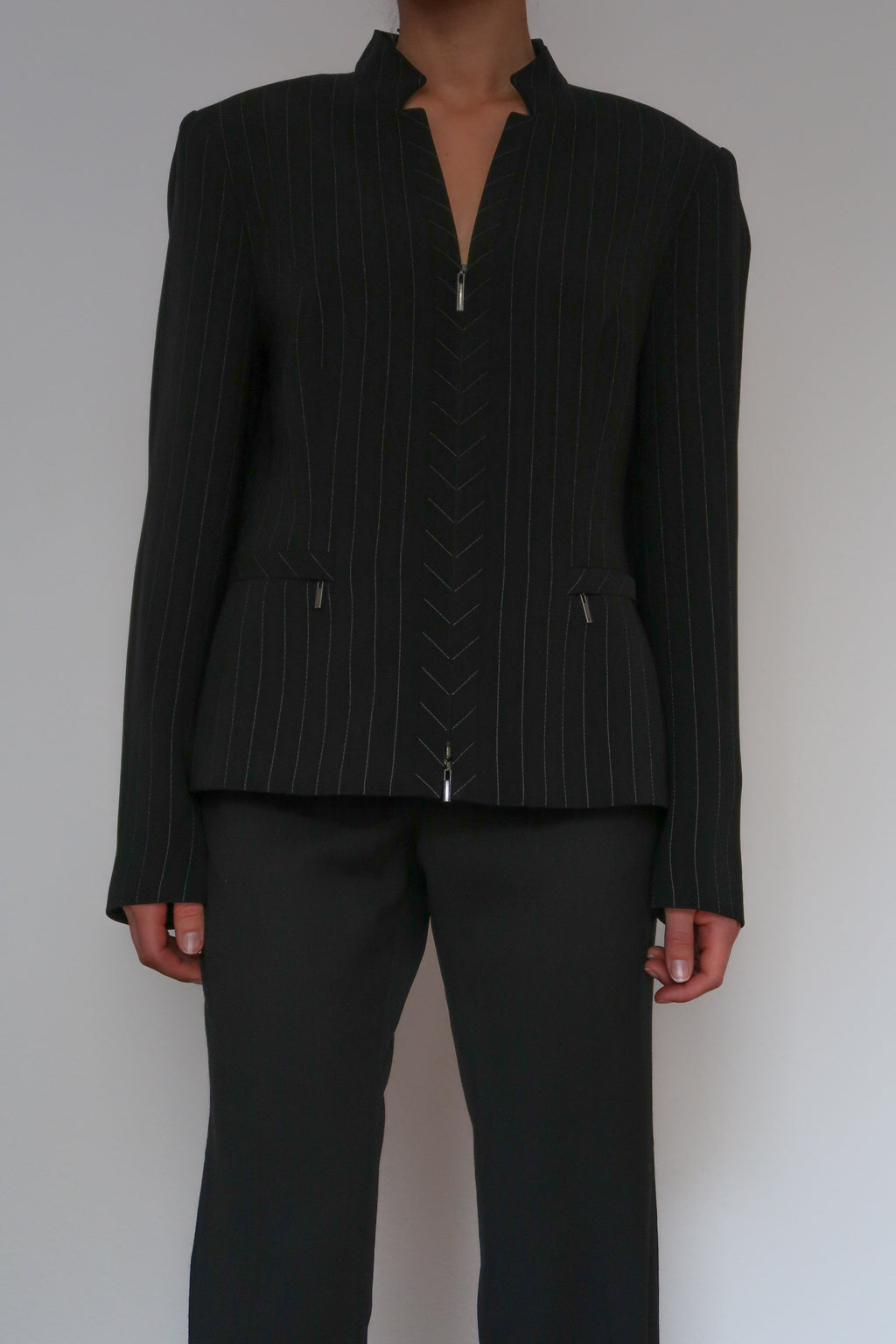 Black Striped Jacket